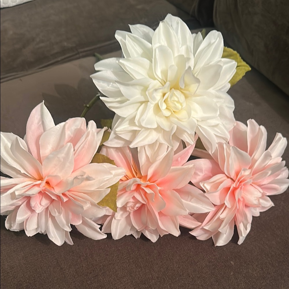 Target White and Pink Faux Floral Accents Romantic Decor